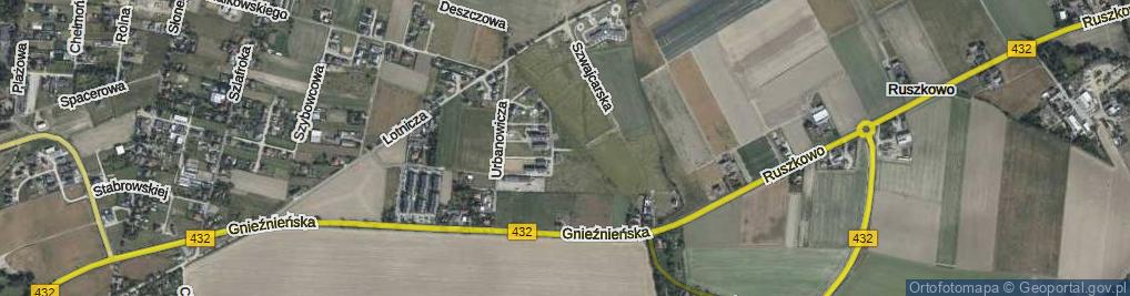 Zdjęcie satelitarne Serbska ul.